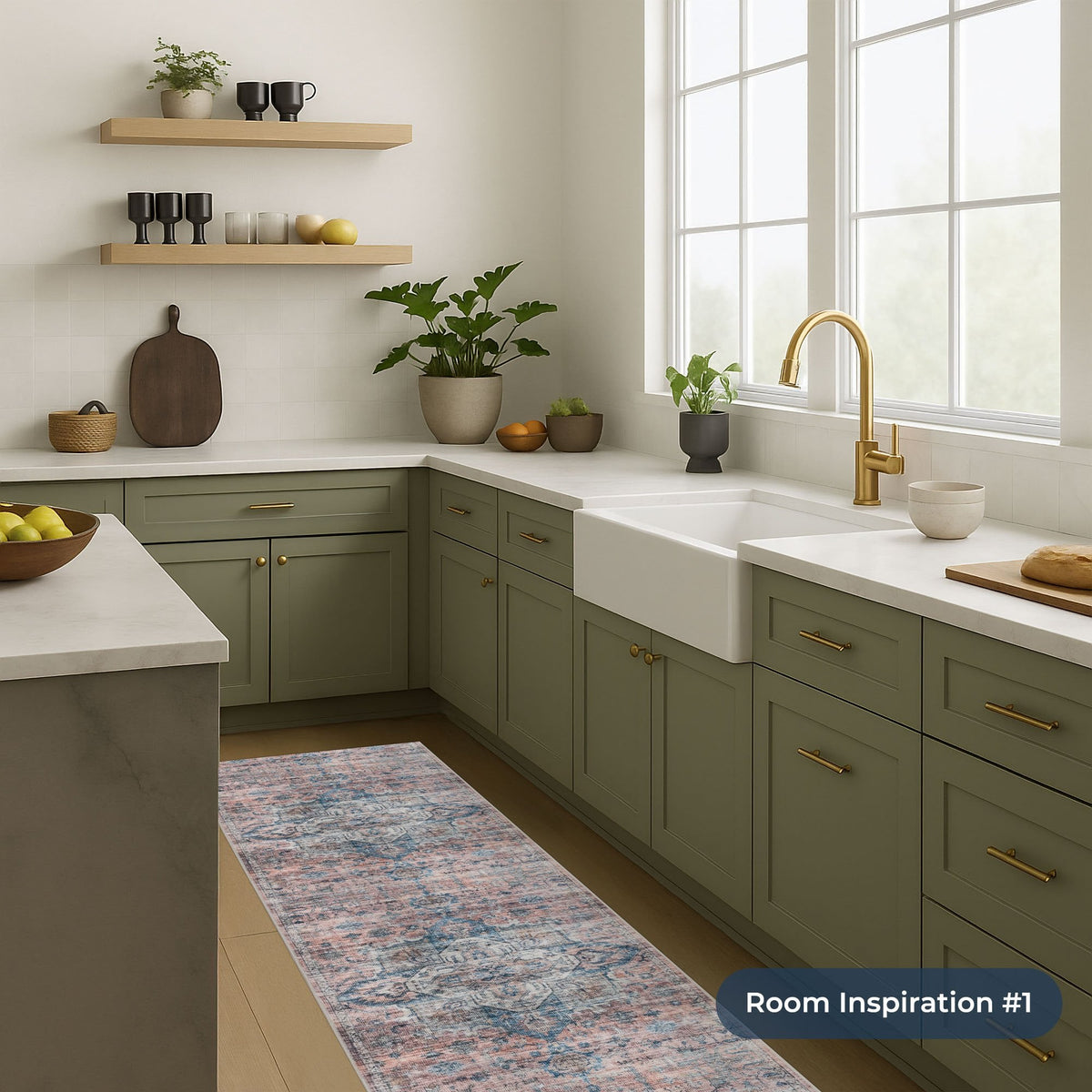 Thespia Multi Washable Kitchen Runner