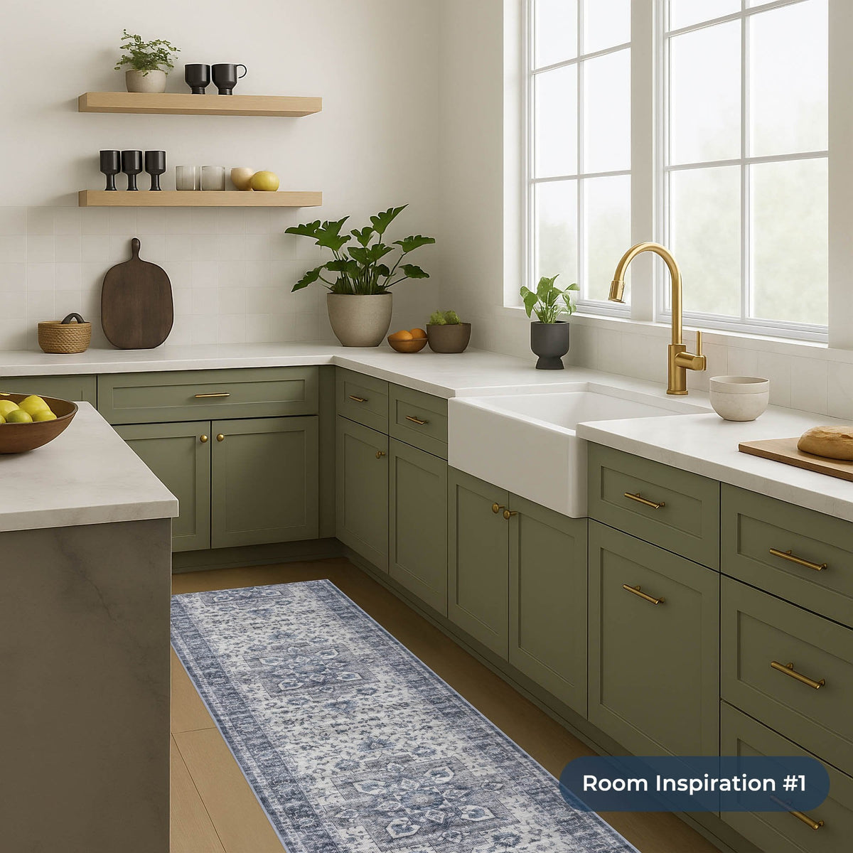 Hallen Multi Washable Kitchen Runner