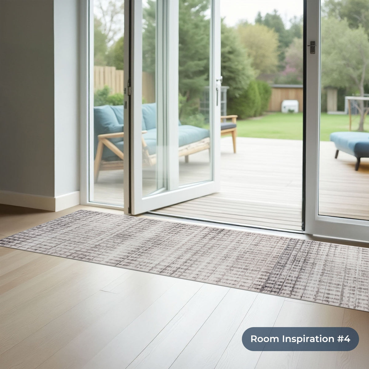 Santona Beige Washable Kitchen Runner