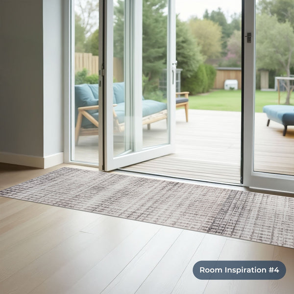 Santona Beige Washable Kitchen Runner