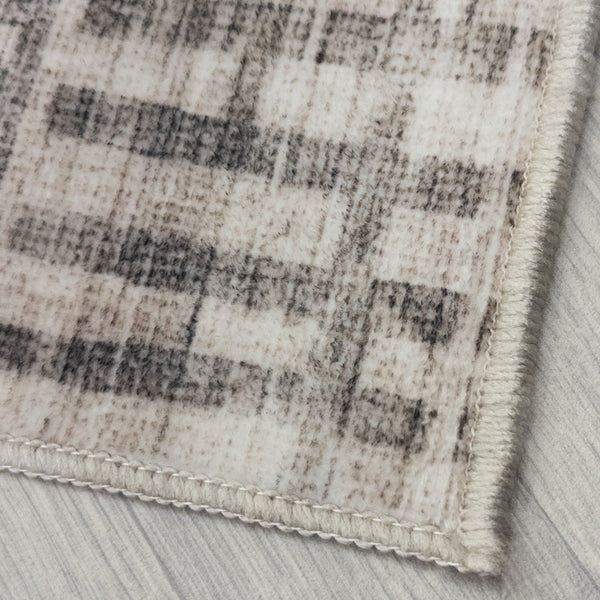 Santona Beige Washable Kitchen Runner