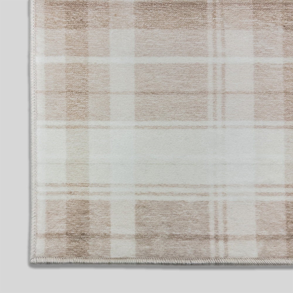 Sabrina Beige/Ivory Washable Hall Runner
