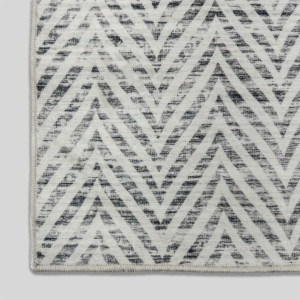 Mavy Ivory Washable Rug Runner