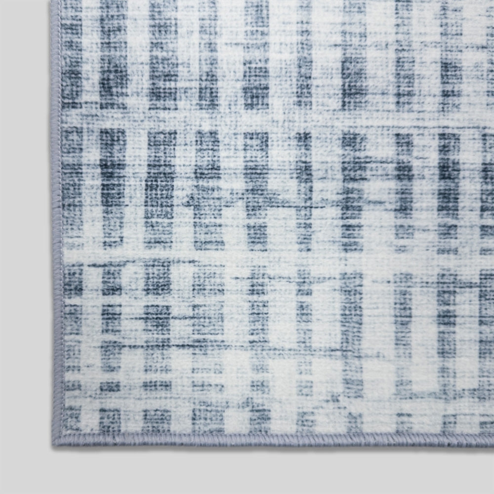 Santona Light Blue Washable Hall Runner