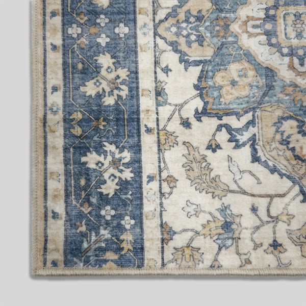 Santiago Beige Washable Kitchen Runner