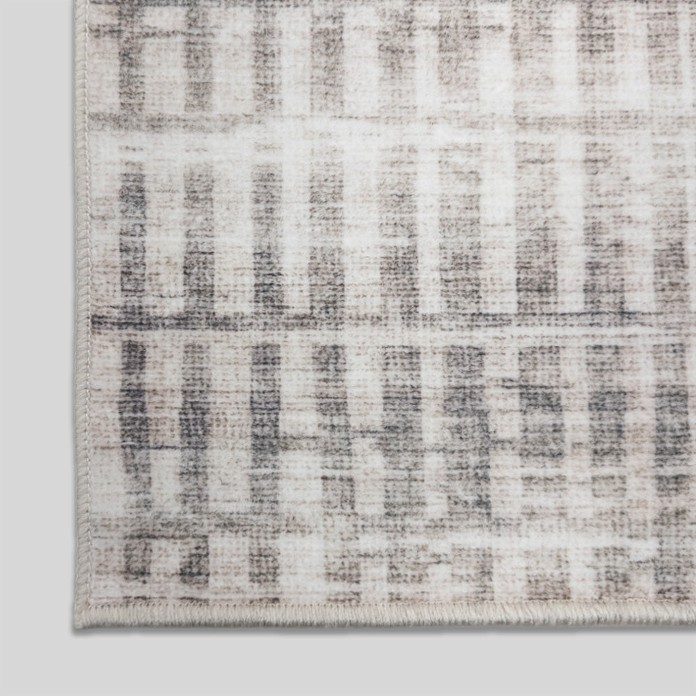 Santona Beige Washable Kitchen Runner
