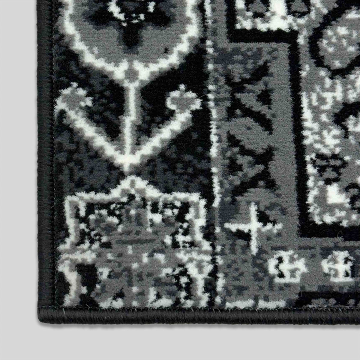Abstract Black Hall Runner