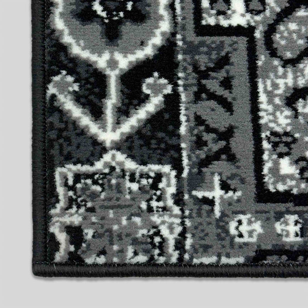 Abstract Black Hall Runner
