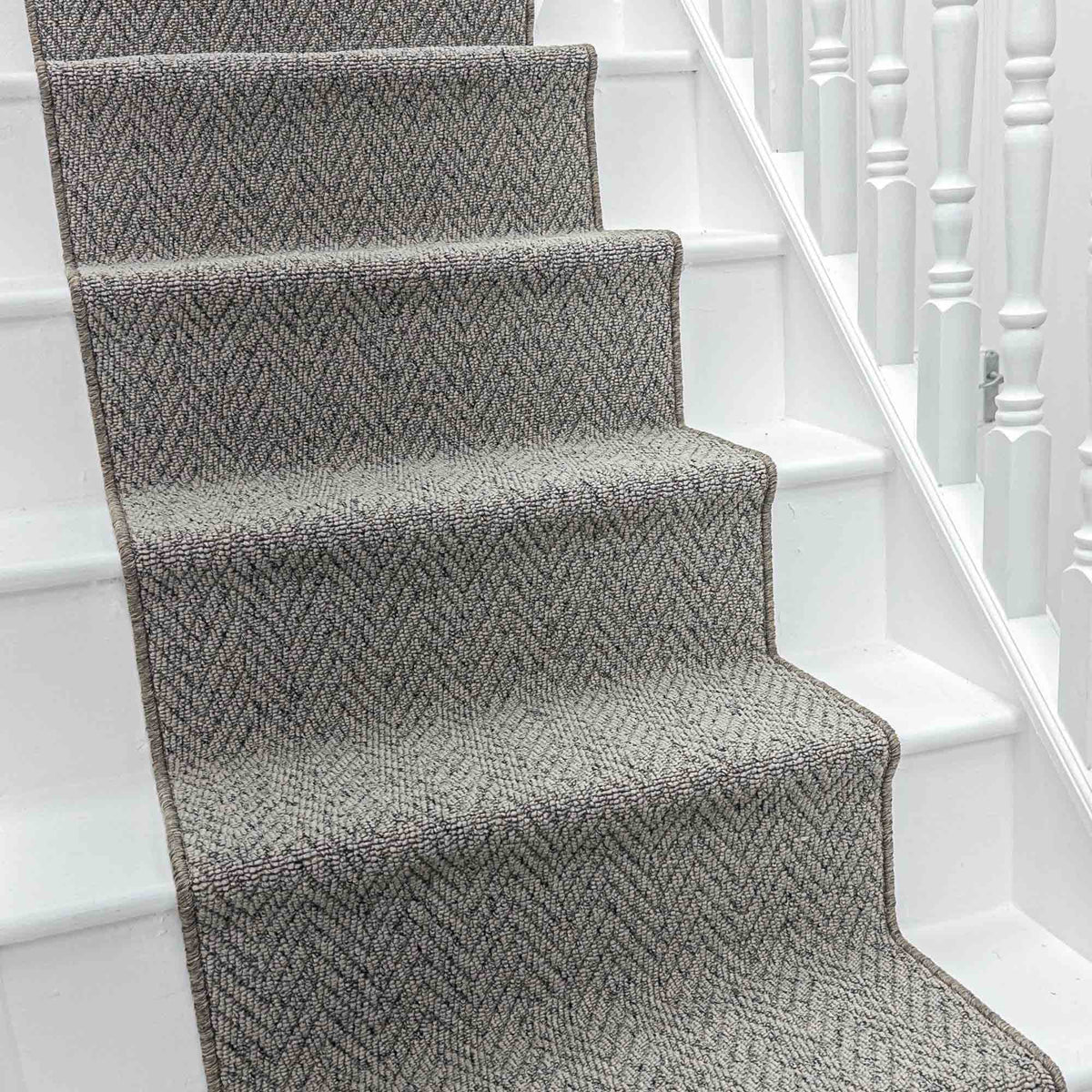 Country Herringbone Elephant Stair Runner