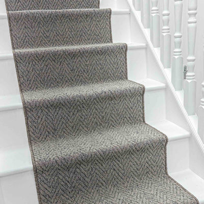 Country Herringbone Elephant Stair Runner