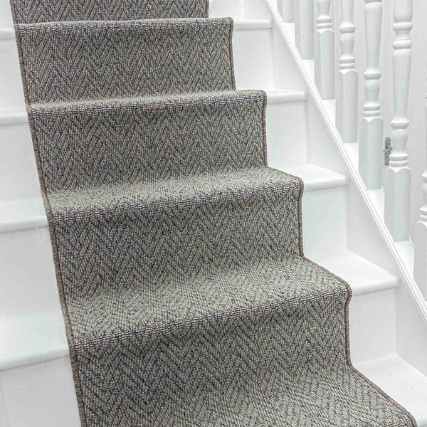 Country Herringbone Elephant Stair Runner
