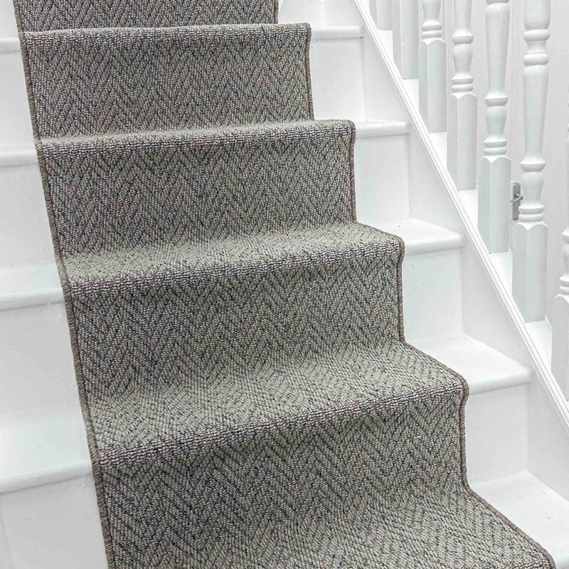 Country Herringbone Elephant Stair Runner