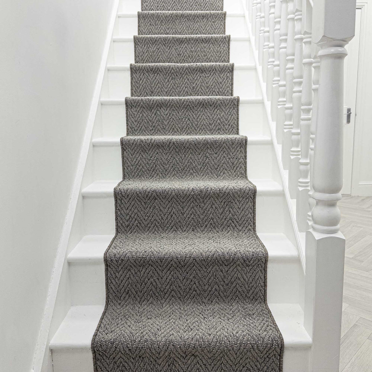 Country Herringbone Elephant Tapis d’escalier