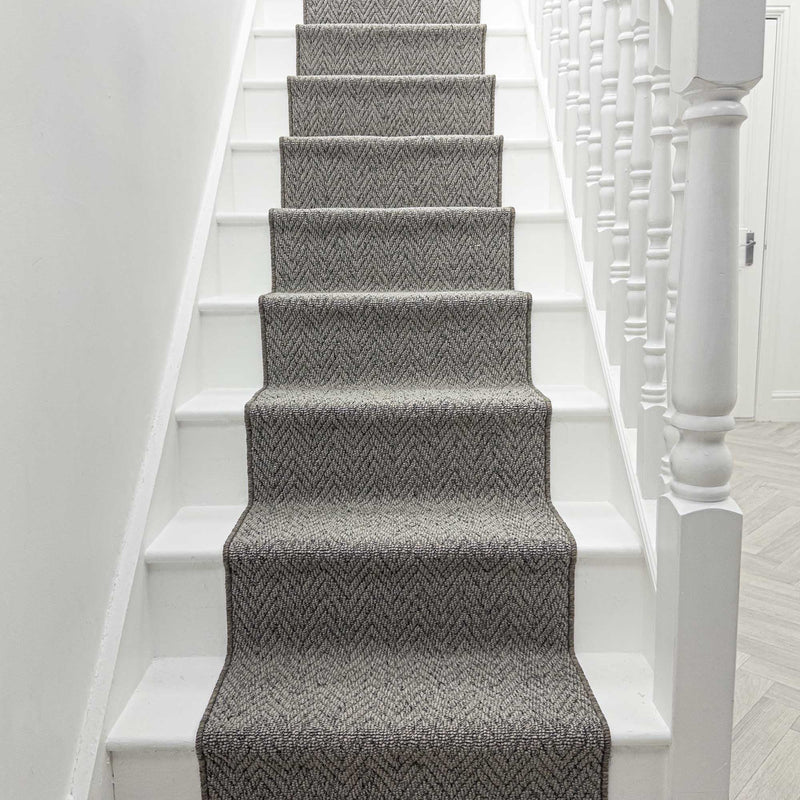 Country Herringbone Elephant Stair Runner