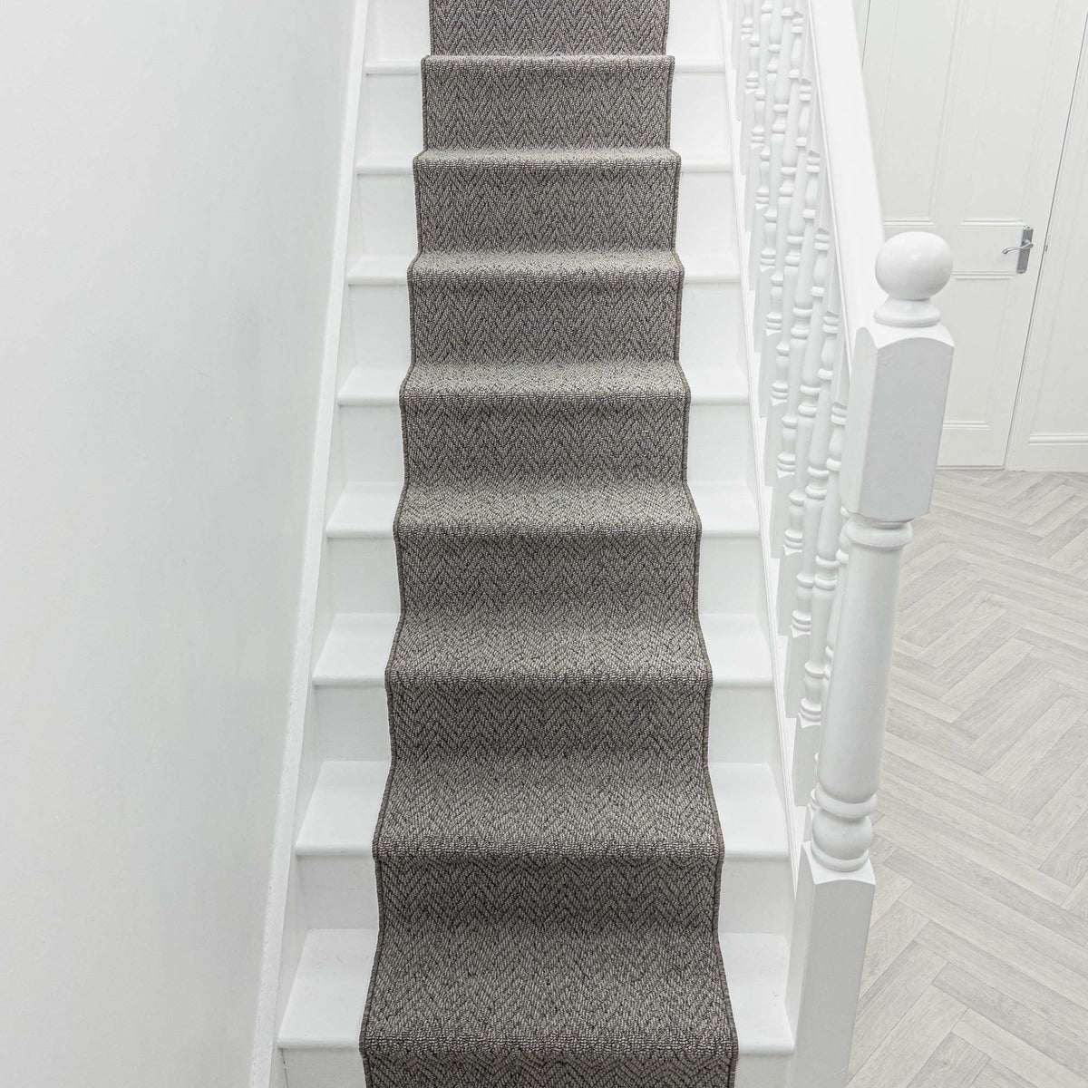 Country Herringbone Elephant Tapis d’escalier
