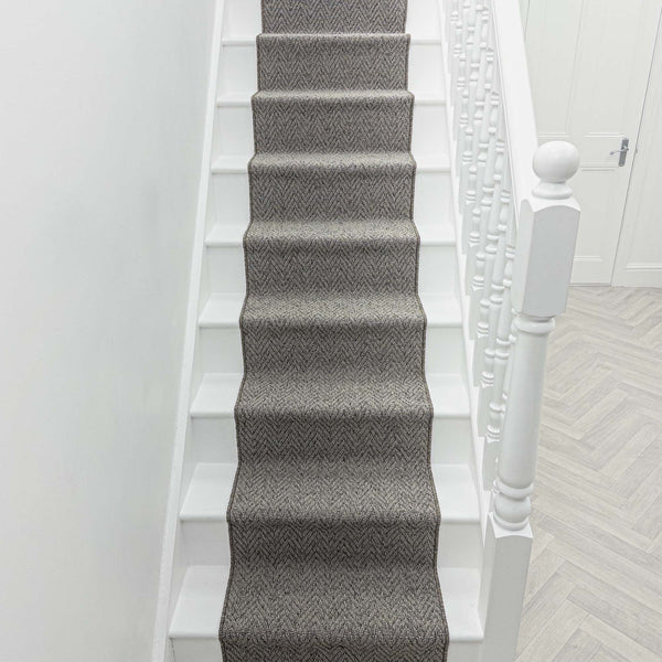 Country Herringbone Elephant Tapis d’escalier