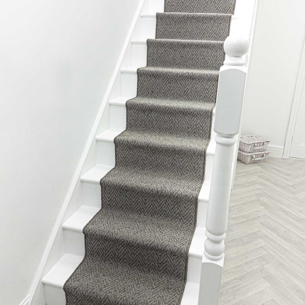 Country Herringbone Elephant Tapis d’escalier