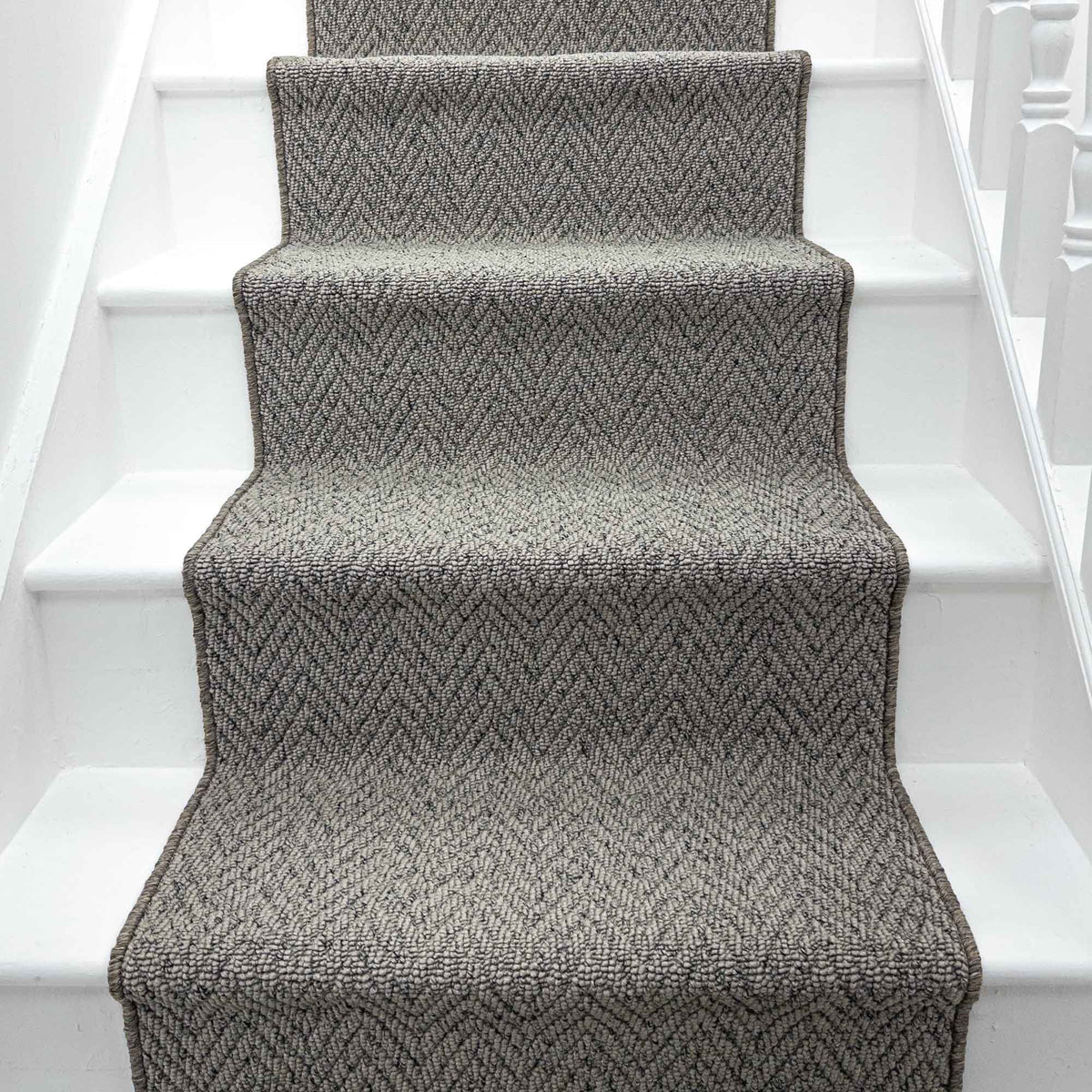 Country Herringbone Elephant Tapis d’escalier