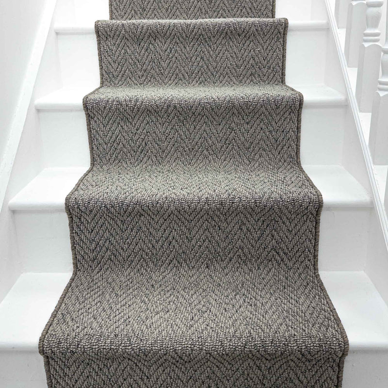 Country Herringbone Elephant Stair Runner