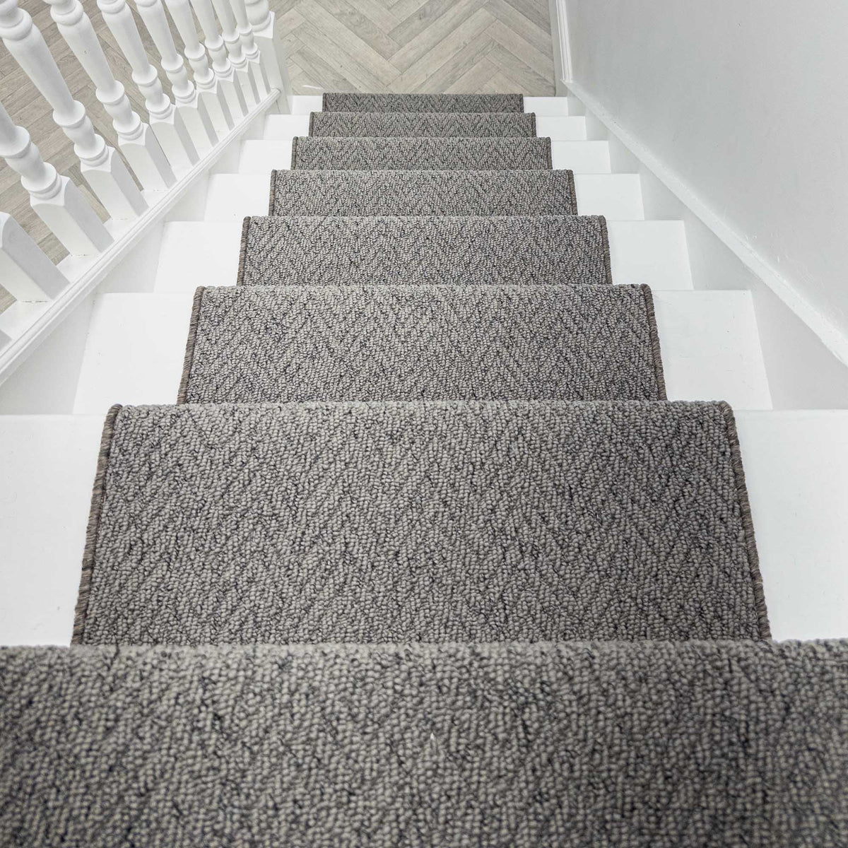 Country Herringbone Elephant Tapis d’escalier