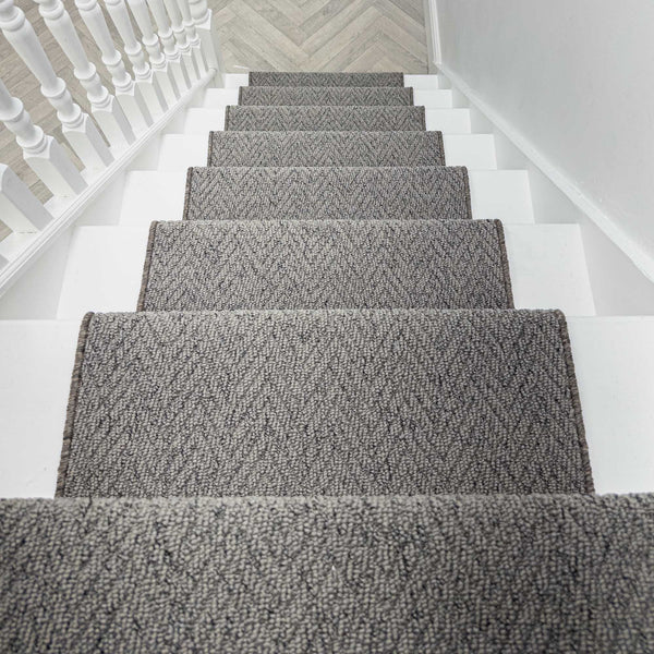 Country Herringbone Elephant Tapis d’escalier