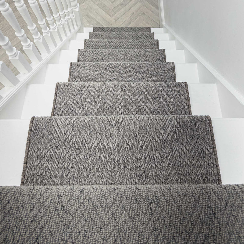 Country Herringbone Elephant Stair Runner