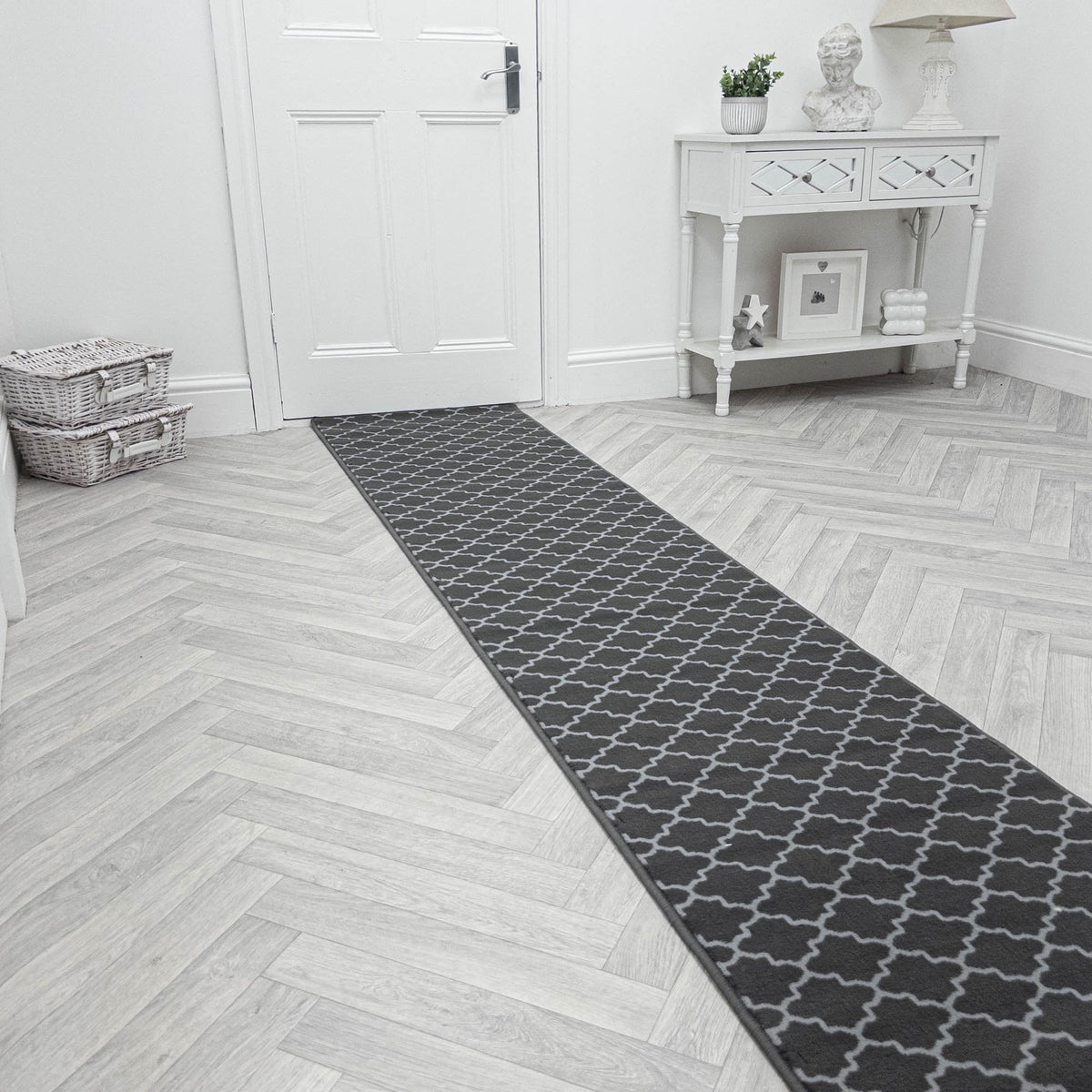 Avanti Dark Grey Hall Runner