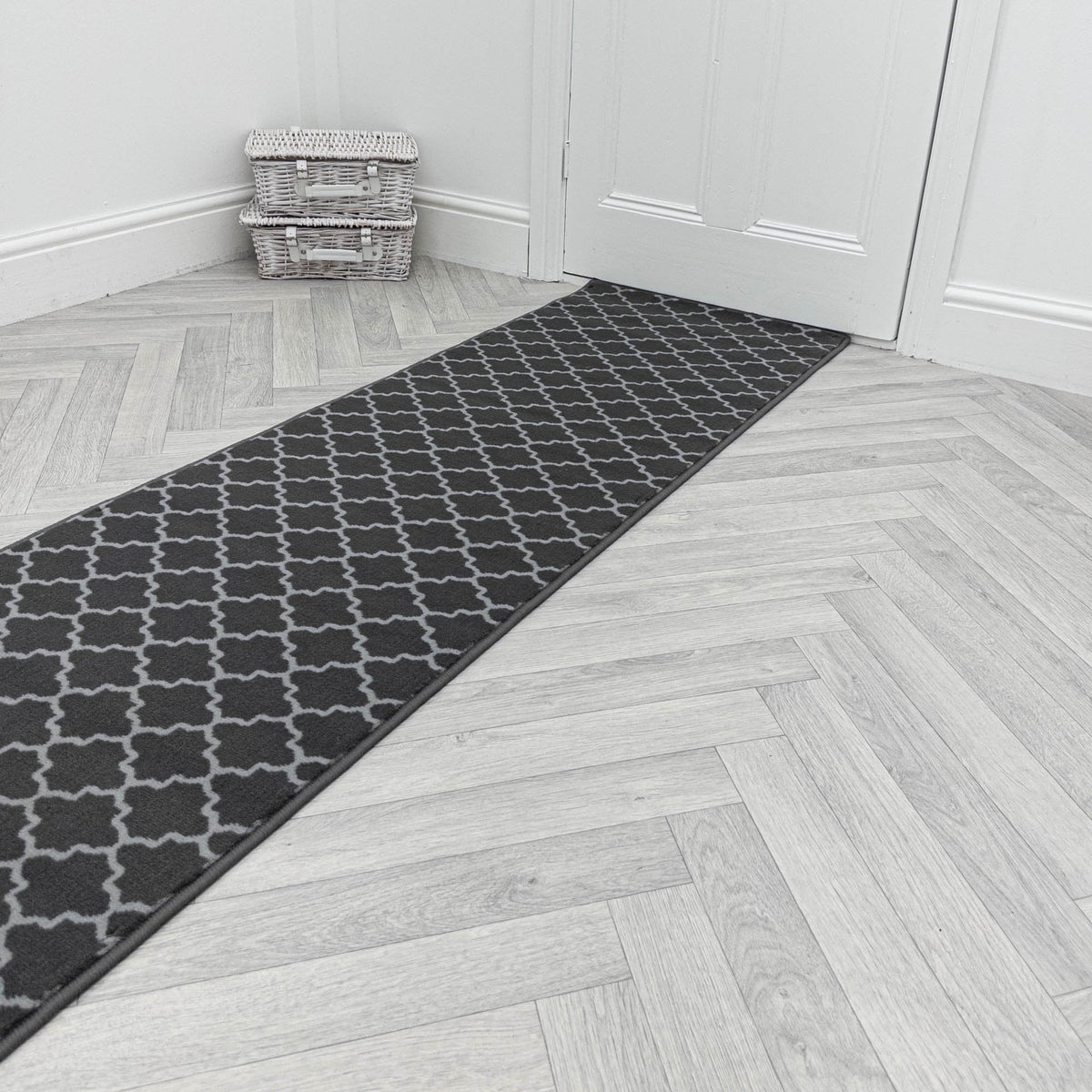 Avanti Dark Grey Hall Runner