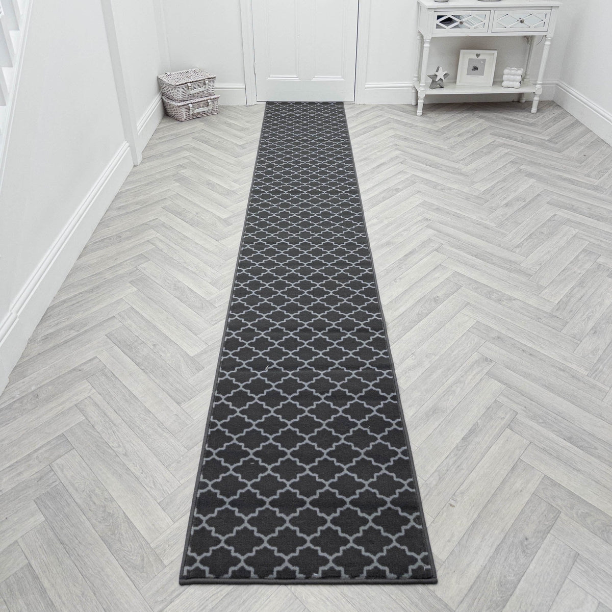 Avanti Dark Grey Hall Runner