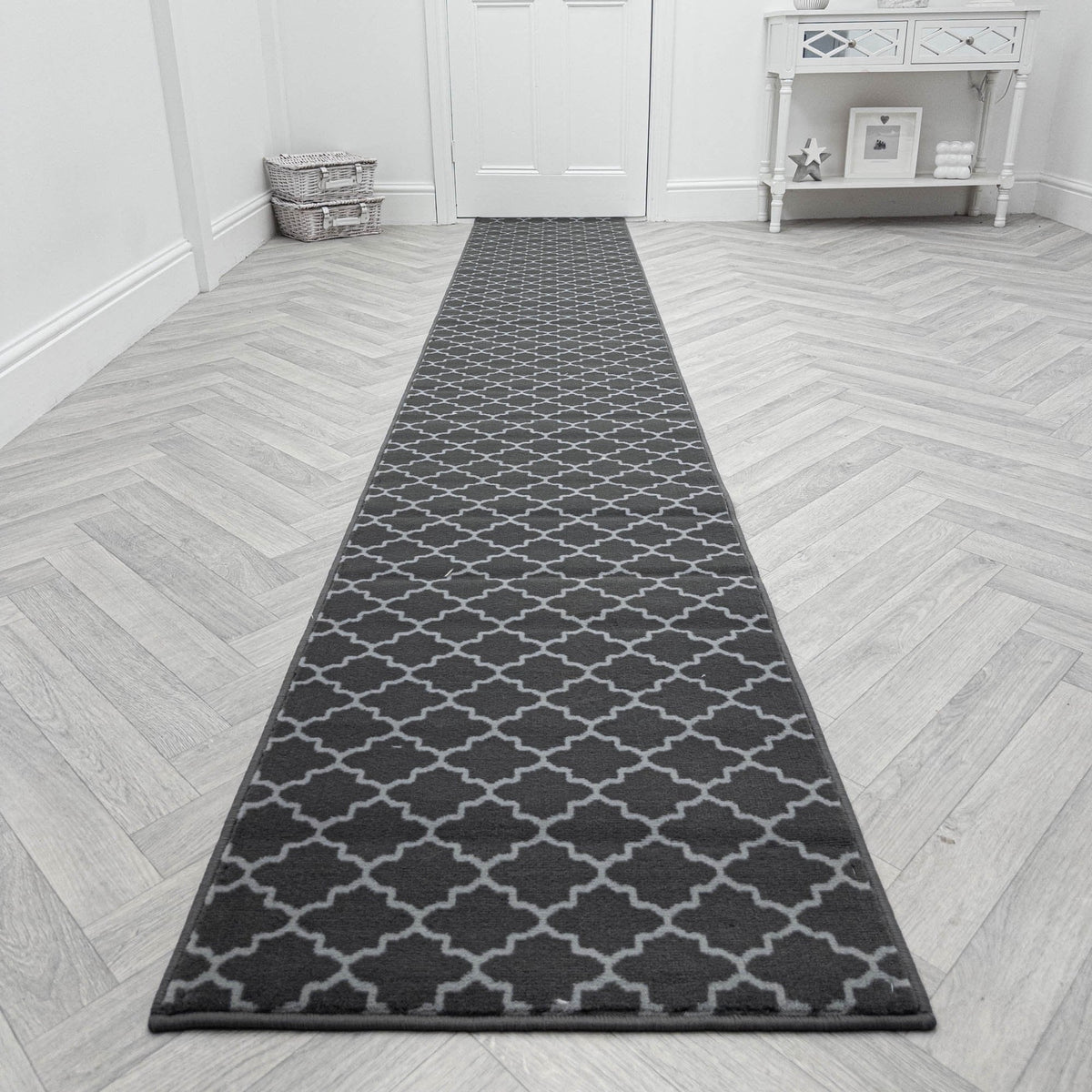 Avanti Dark Grey Hall Runner