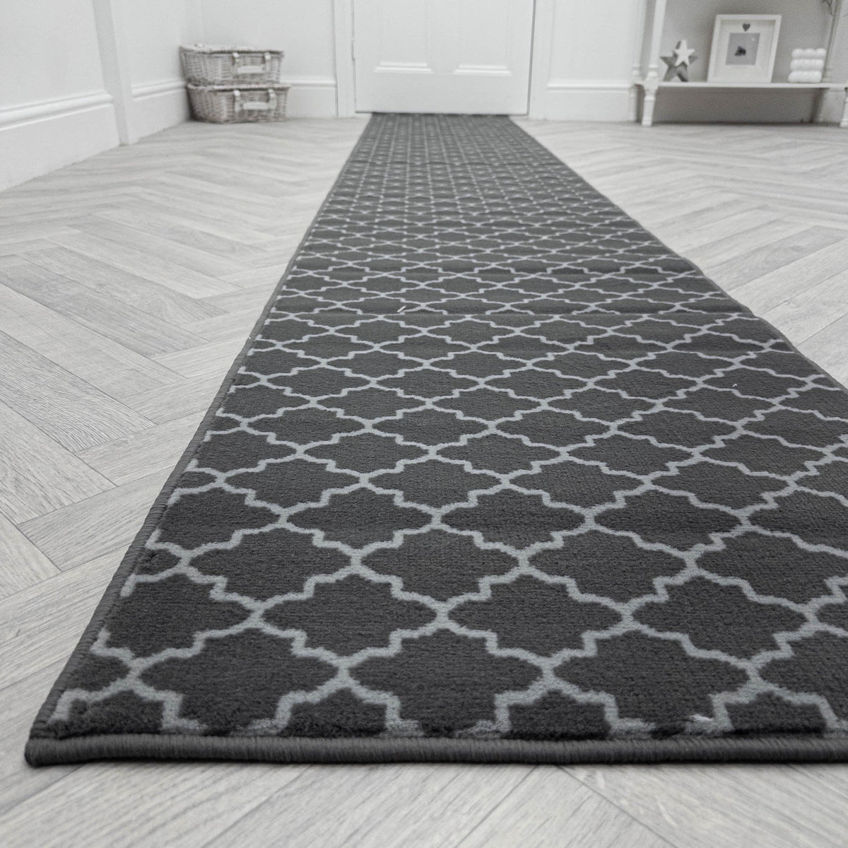 Avanti Dark Grey Hall Runner
