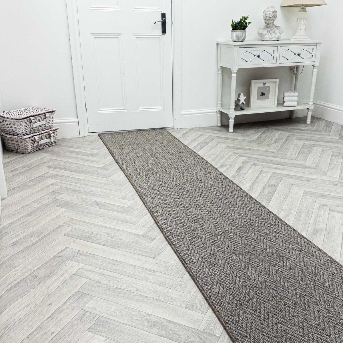 Country Herringbone Elephant Hall Runner