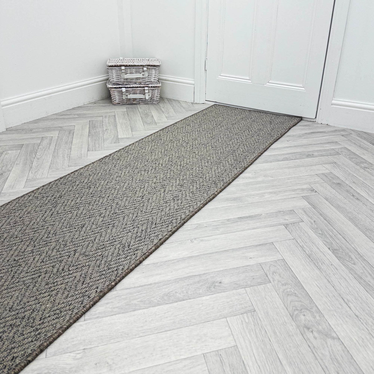 Country Herringbone Elephant Hall Runner