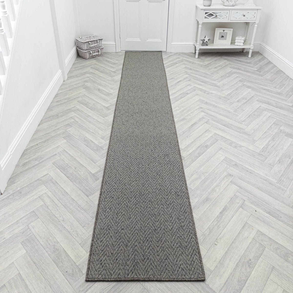 Country Herringbone Elephant Hall Runner