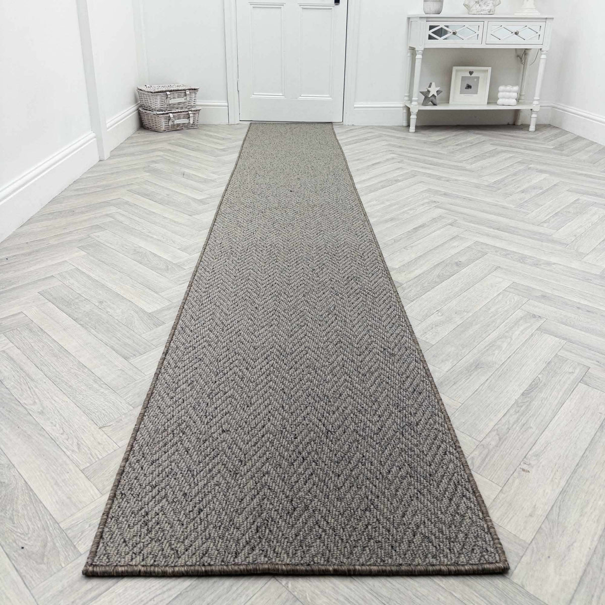 Country Herringbone Elephant Hall Runner