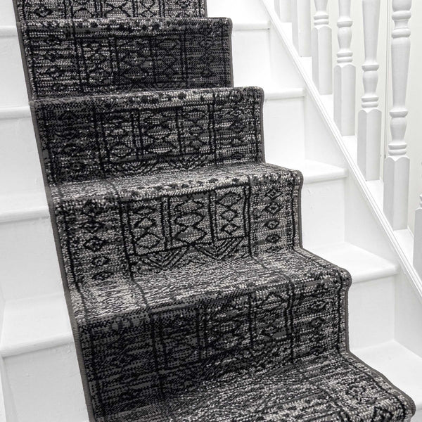 Afrikans Gris Tapis d’escalier