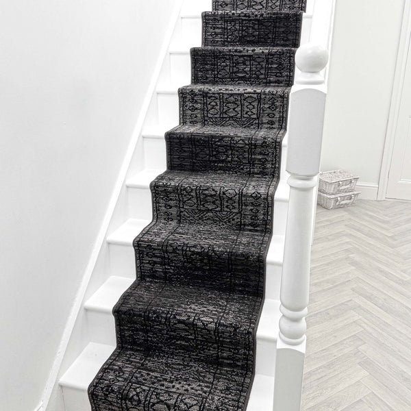 Afrikans Gris Tapis d’escalier