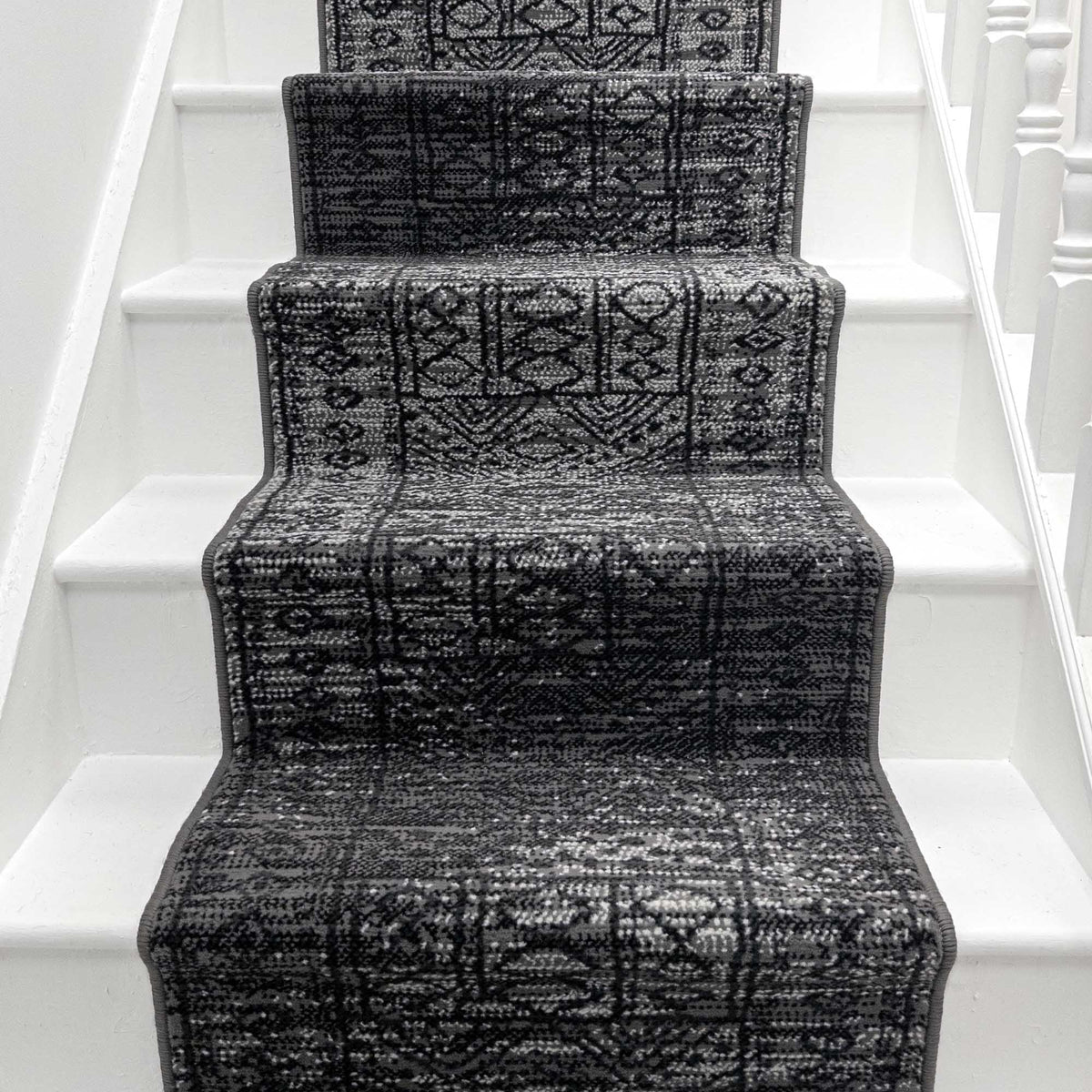 Afrikans Gris Tapis d’escalier
