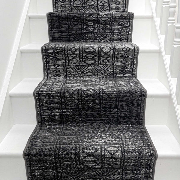 Afrikans Gris Tapis d’escalier