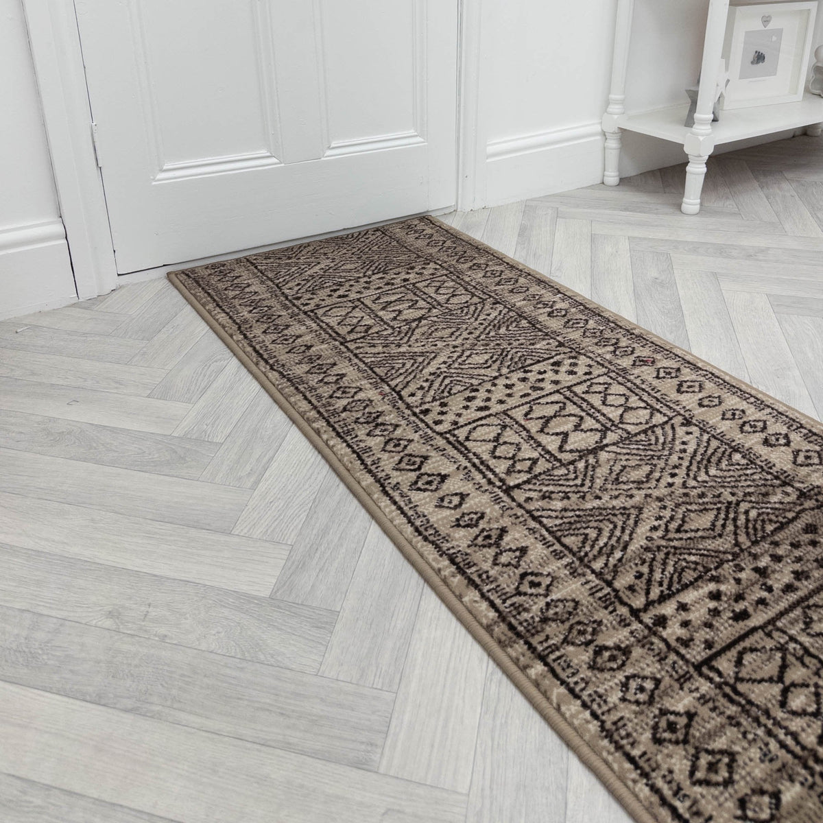 Afrikans Taupe  Hall Runner
