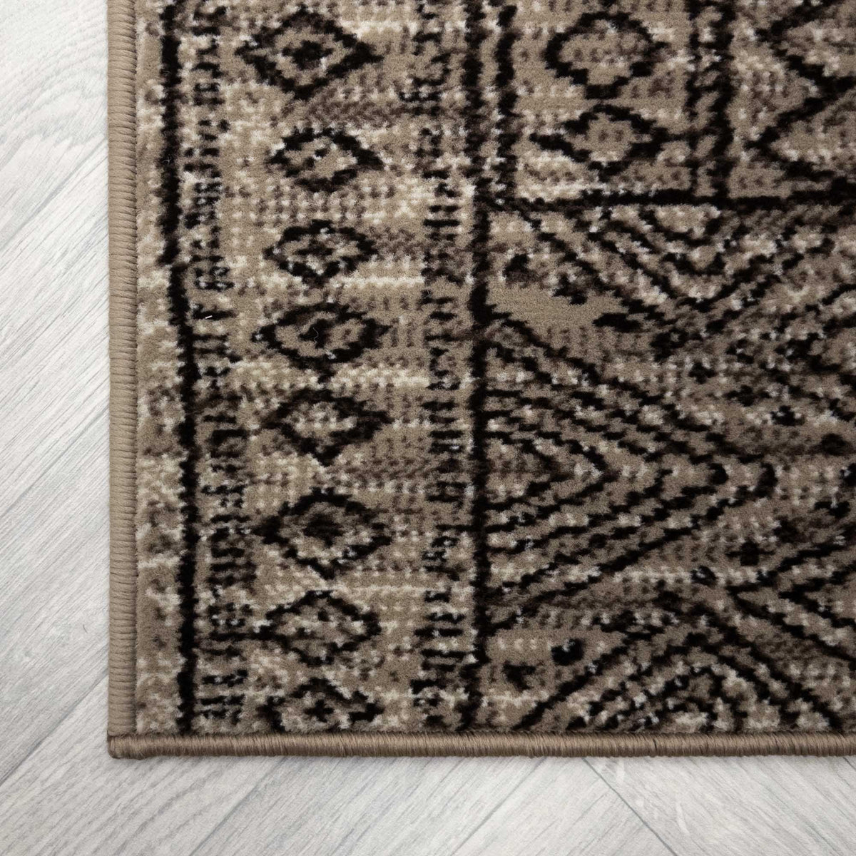 Afrikans Taupe  Rug Runner