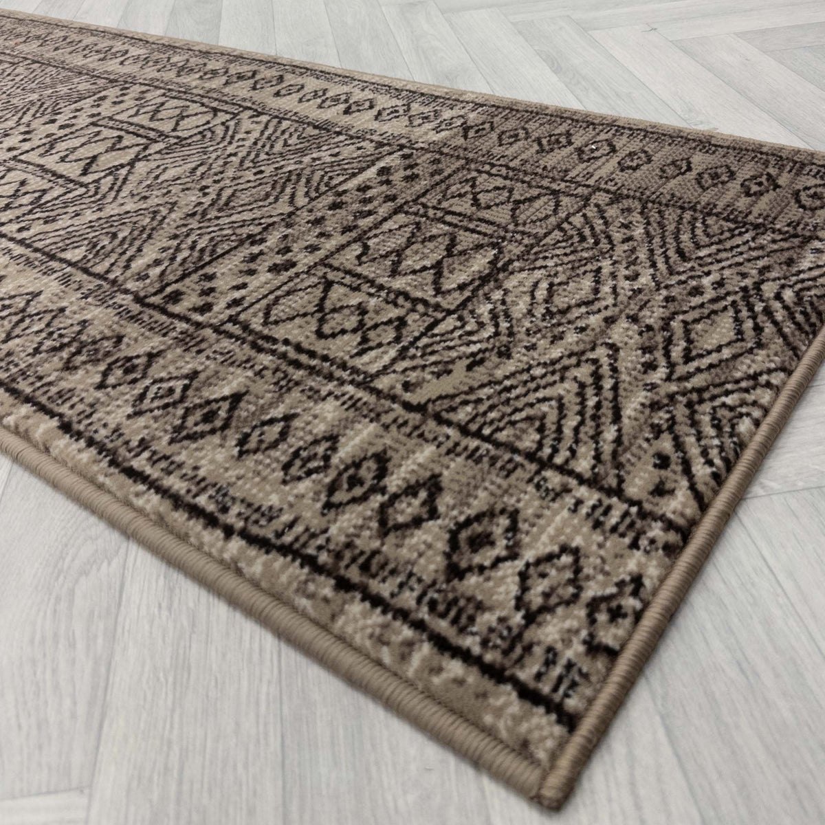 Afrikans Taupe  Rug Runner