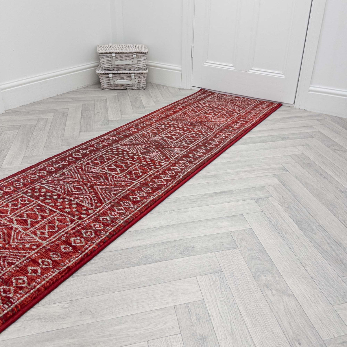 Afrikans Red  Hall Runner