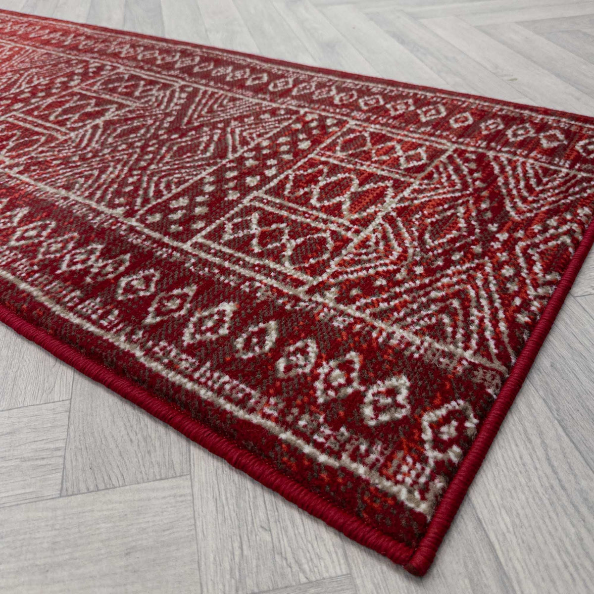 Afrikans Red  Hall Runner