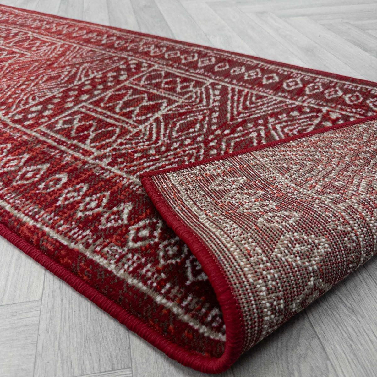 Afrikans Red  Hall Runner