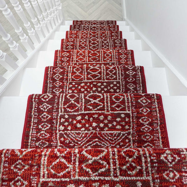 Afrikans Rouge Tapis d’escalier