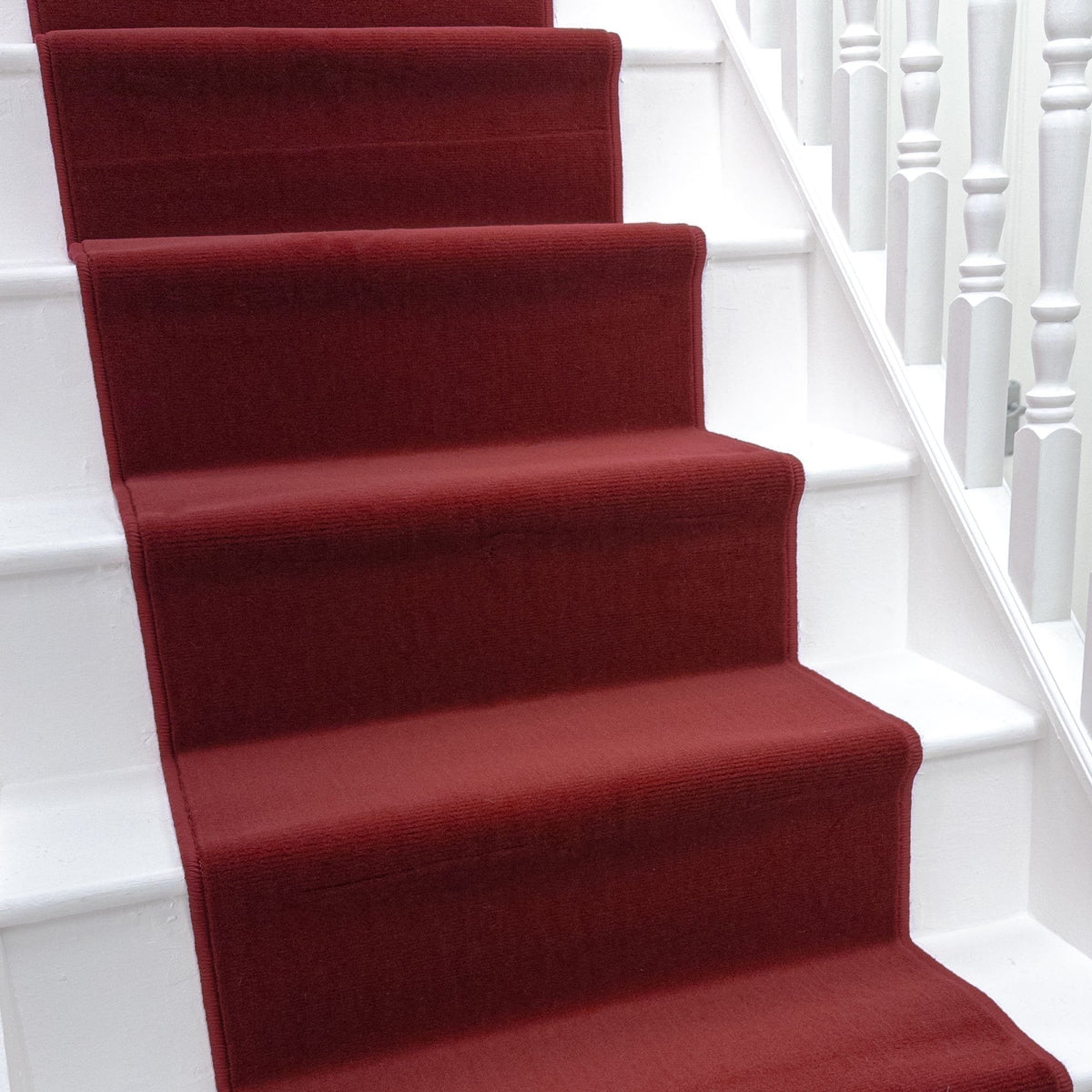 Plain Red Stair Runner