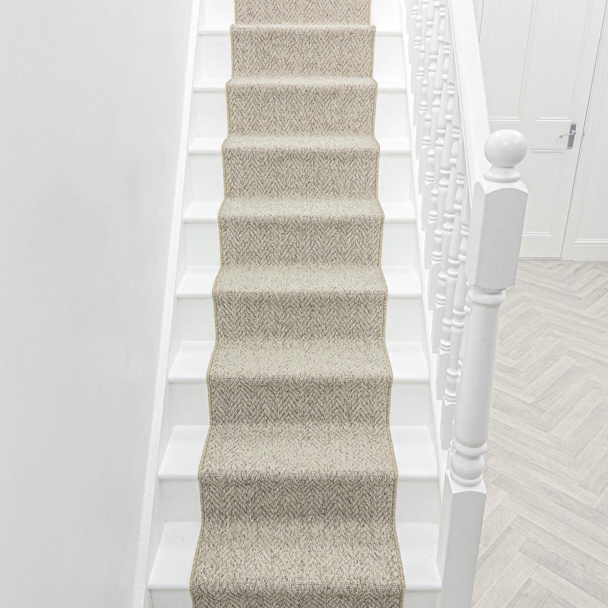 Country Herringbone Berber Tapis d’escalier
