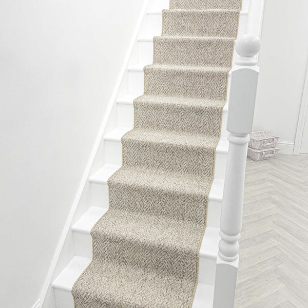 Country Herringbone Berber Tapis d’escalier