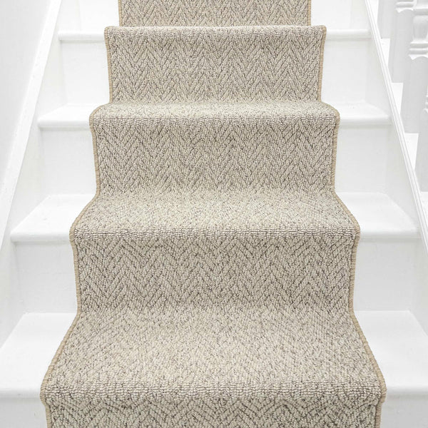 Country Herringbone Berber Tapis d’escalier